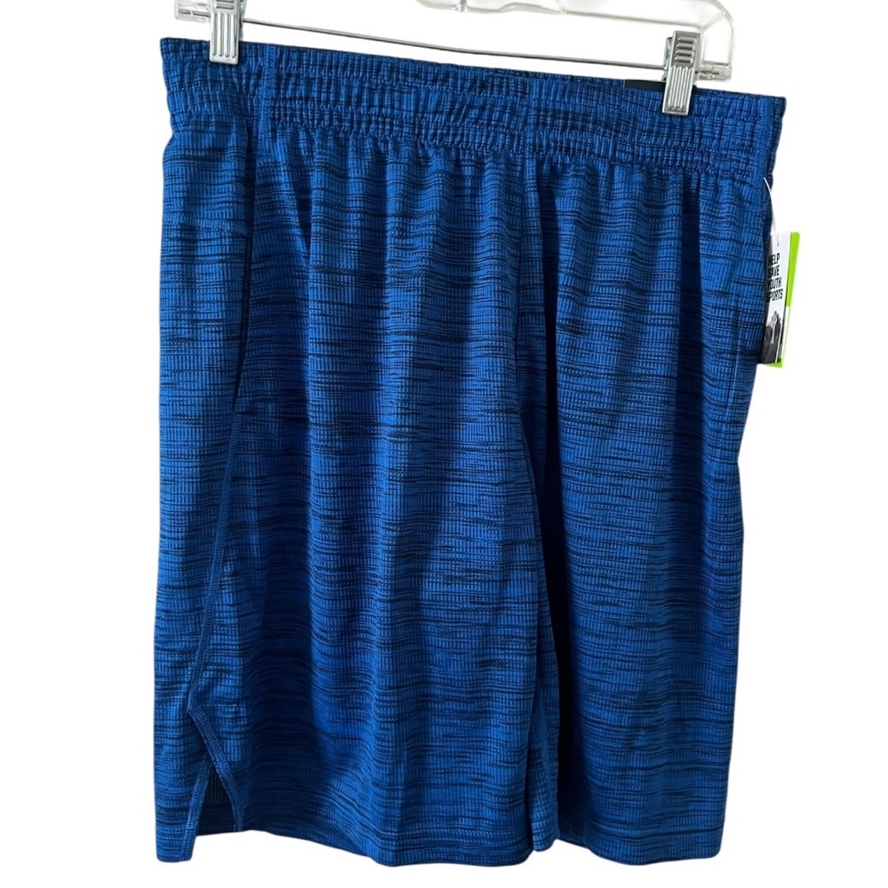 DSG Mens Performance Shorts Medium Blue‎ Heathered 9 Inch Inseam DAM20117 NWT